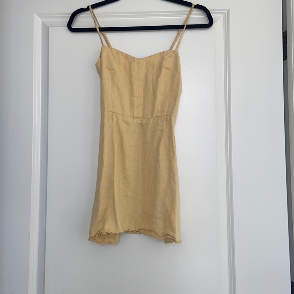 Reformation yellow dress